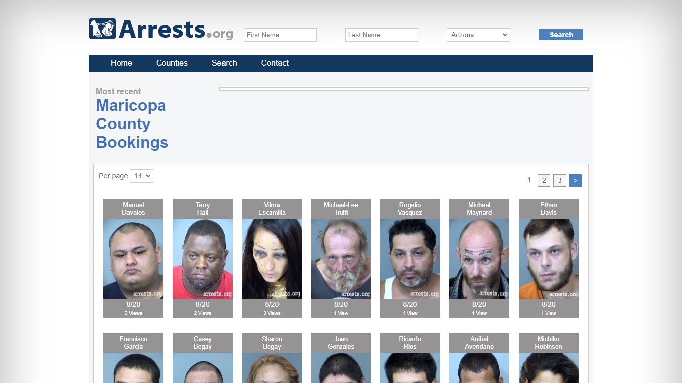 Maricopa County Arrests and Inmate Search